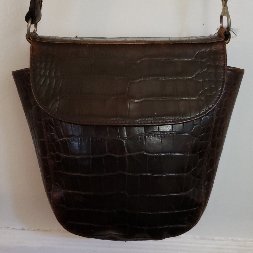 Leather Co. Croc stamped leather